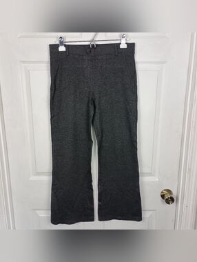 Betabrand Dress Pant Yoga Pants Medium Short Petite Charcoal Gray ClassicBootcut